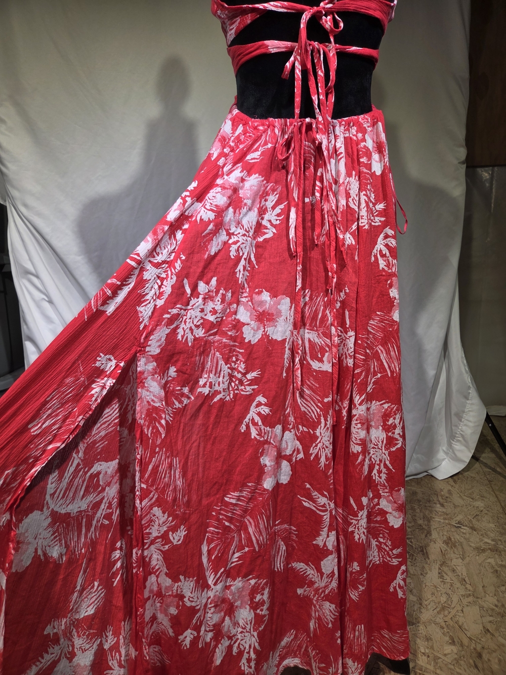 Free People Red Floral Maxi Dress - Picture 7 of 14